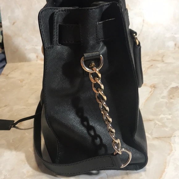 Michael Kors Black Lock & Key Handbag - Picture 6 of 8